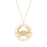 Zodiac Gold Necklace Cancer