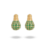 Light Earrings with Emerald