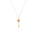 Daily Dazzle Key Diamond Necklace with Ruby