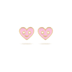 Kids Heart Earrings with Enamel