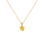 Kids Stars Gold Necklace with Enamel