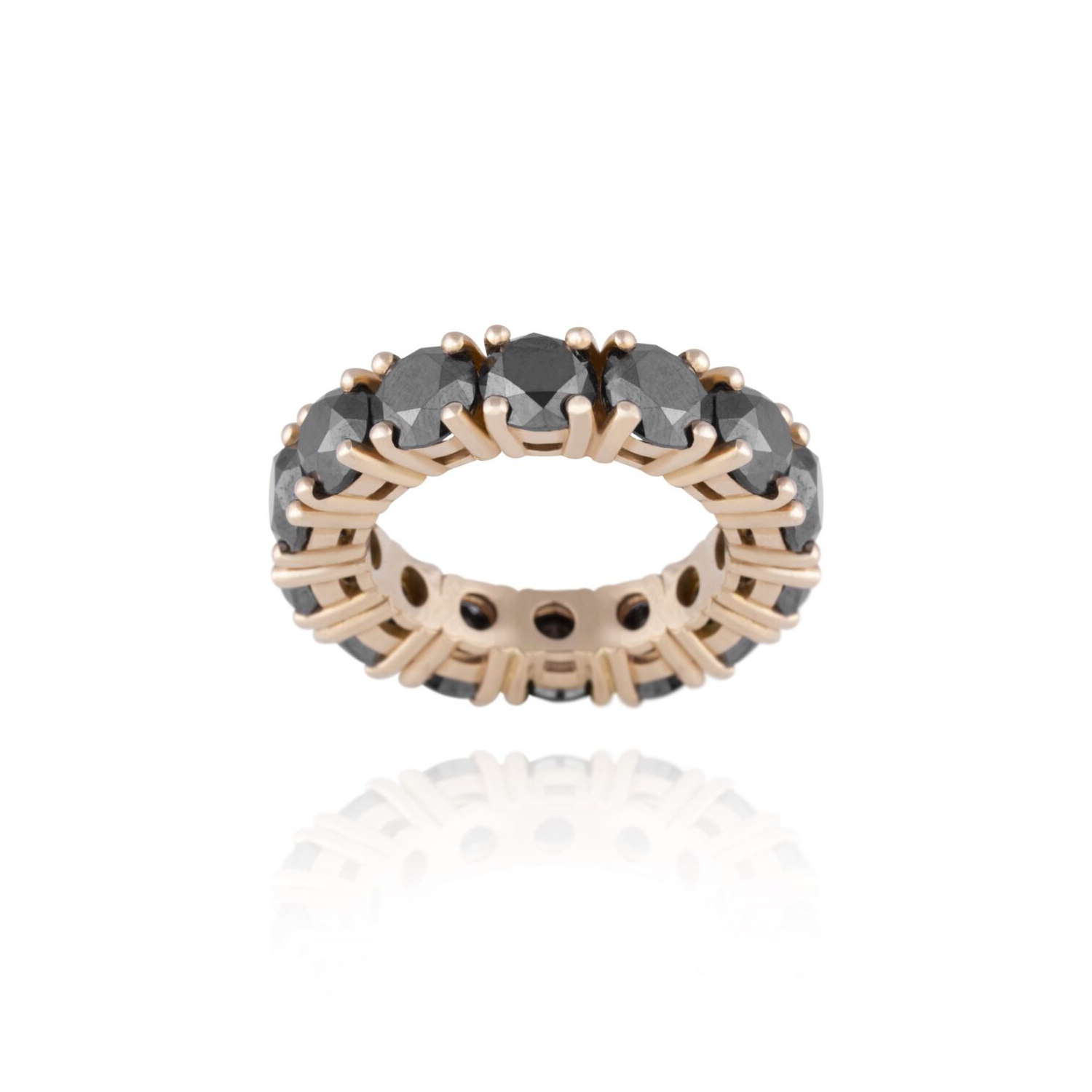 New Project (16) Wedding Band Fancy Black Diamond - Image 1