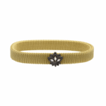 Lotus Diamond Bracelet with Fancy Diamond and Stainless