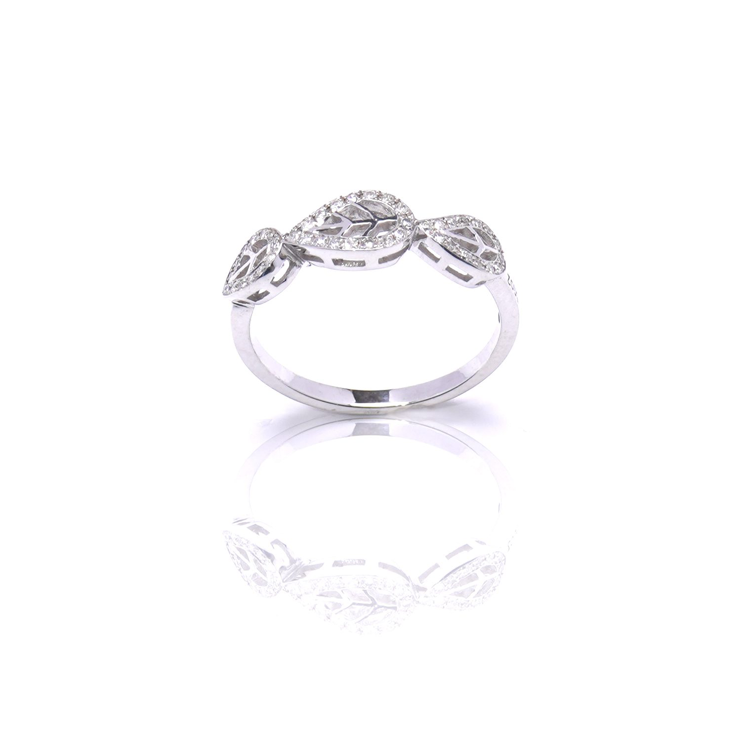 New Project (20) Leaves Diamond Ring - Image 1