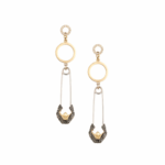 Oummi Diamond Earrings  Safety Pin