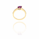 Classic Gold Ring with Precious Colors