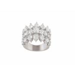 Wedding Band Diamond Ring with Marquise  Pear and Princess