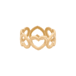 Daily Dazzle Summer Hearts Gold Ring