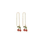 Daily Dazzle Summer Cherry Gold Earrings