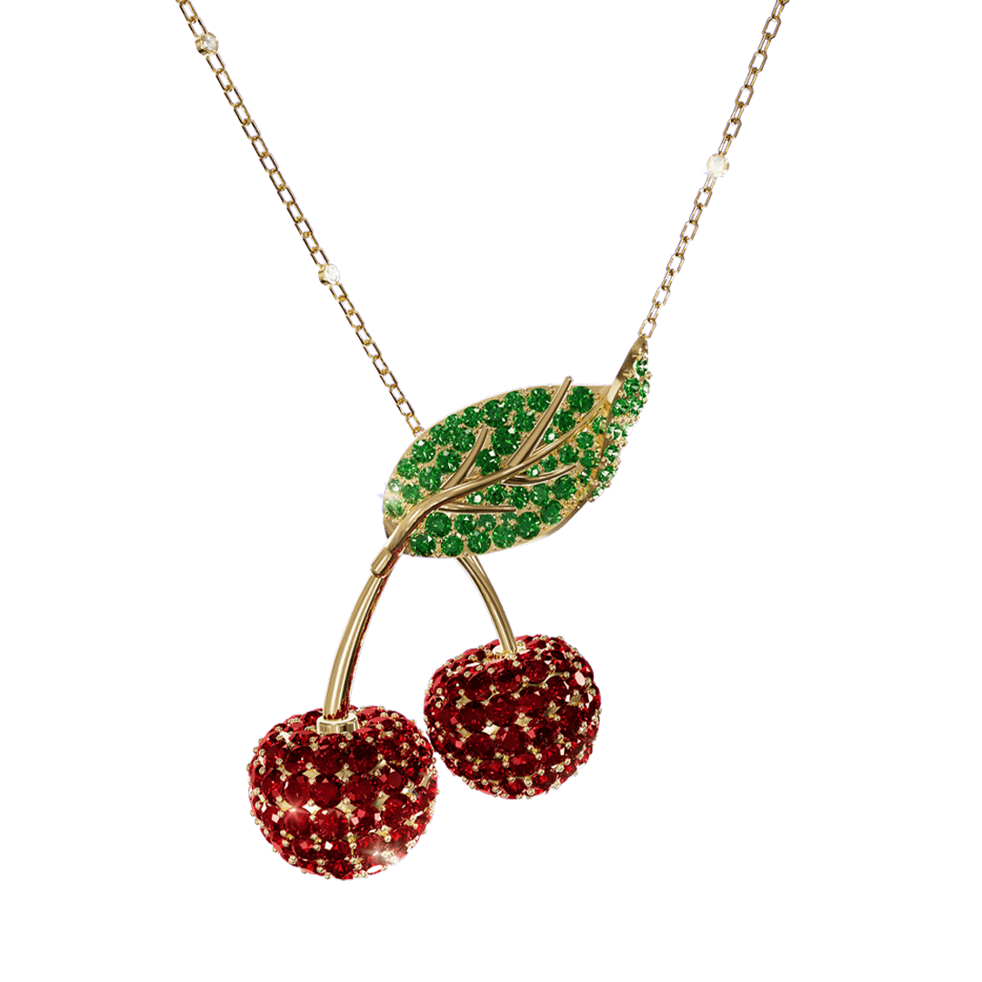 FDPOTW7254BR1FA0ADRSR (1) Exotic Summer Cherry Diamond Necklace - Image 1