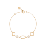 Daily Dazzle Gold Bracelet with Pearl
