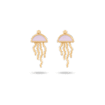 Daily Dazzle Sumemr Jellyfish Earrings set with Enamel