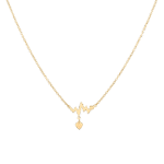 Daily Dazzle Summer Heartbeat Gold Necklace