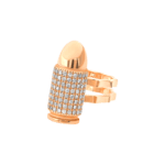 Bullet White Diamond Ring