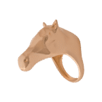 Daily Dazzle Horse Gold Ring