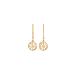 Spider Web Gold Earrings