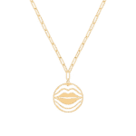 Lips Gold Necklace