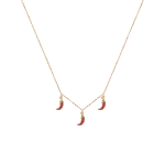 Daily Dazzle Summer Chili Pepper Gold Necklace set with enamel