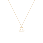 Zodiac Libra Gold Necklace