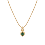 Daily Dazzle  Gold Necklace with colored stone