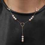 Emblem Gold Necklace with Pearls - Image 2