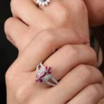 Daily Dazzle Diamond Ring with Ruby - Image 3