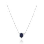 Daily Dazzle Diamond Necklace with Sapphire - Image 3