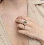 Daily dazzle Diamond Ring with Colored Stones - Image 2