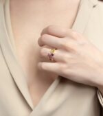 Daily Dazzle Diamond Ring with Precious Colors - Image 2