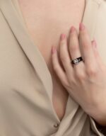 Daily Dazzle Diamond Ring with Baguette and enamel - Image 2