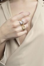 Classic Diamond Ring with Marquise - Image 2