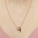 Tarboush Diamond Necklace with Ruby - Image 2