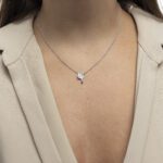 Daily Dazzle Diamond Necklace with Ruby - Image 2