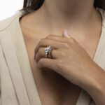 Classic Diamond Ring with Marquise and Fancy Diamond - Image 2