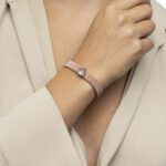 Lotus Diamond Bracelet with Fancy Diamond and Stainless Steel - Image 3