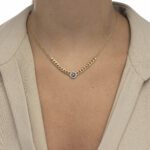 Chain Diamond  Necklace with Fancy Black Diamond - Image 2