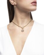 Daily Dazzle Flower Diamond Necklace with Fancy Falamank - Image 2