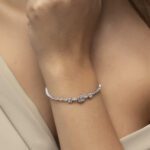 Classic Diamond Bracelet with Baguette Diamond - Image 2