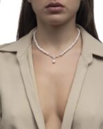 Daily Dazzle Diamond Necklace with Pearls - Image 2