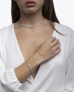 Classic Diamond Earrings with Baguette - Image 3