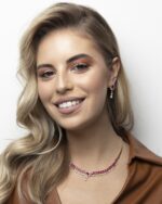 Daily Dazzle Diamond Earrings with Ruby - Image 2