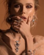 Emblem Diamond Bracelet with Pink Sapphire - Image 2