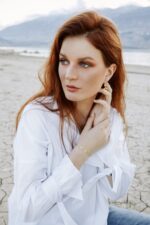 Lotus Gold Earrings - Image 3