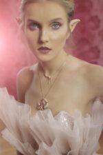 Fairy Tale Diamond Necklace with Sapphire - Image 2