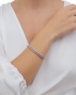 Daily Dazzle Diamond Bracelet with Ruby - Image 2