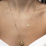 Dice MOM Diamond Necklace with Ruby and Sapphire - Image 2