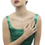 Evil Eye Diamond Necklace with Fancy Black Diamond - Image 2