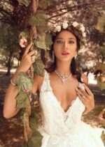 Bridal Diamond Necklace with fancy-cut diamond - Image 2