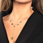 Dice MOM Gold Necklace with Enamel - Image 2