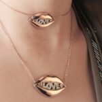 Lips Diamond Necklace Love - Image 2